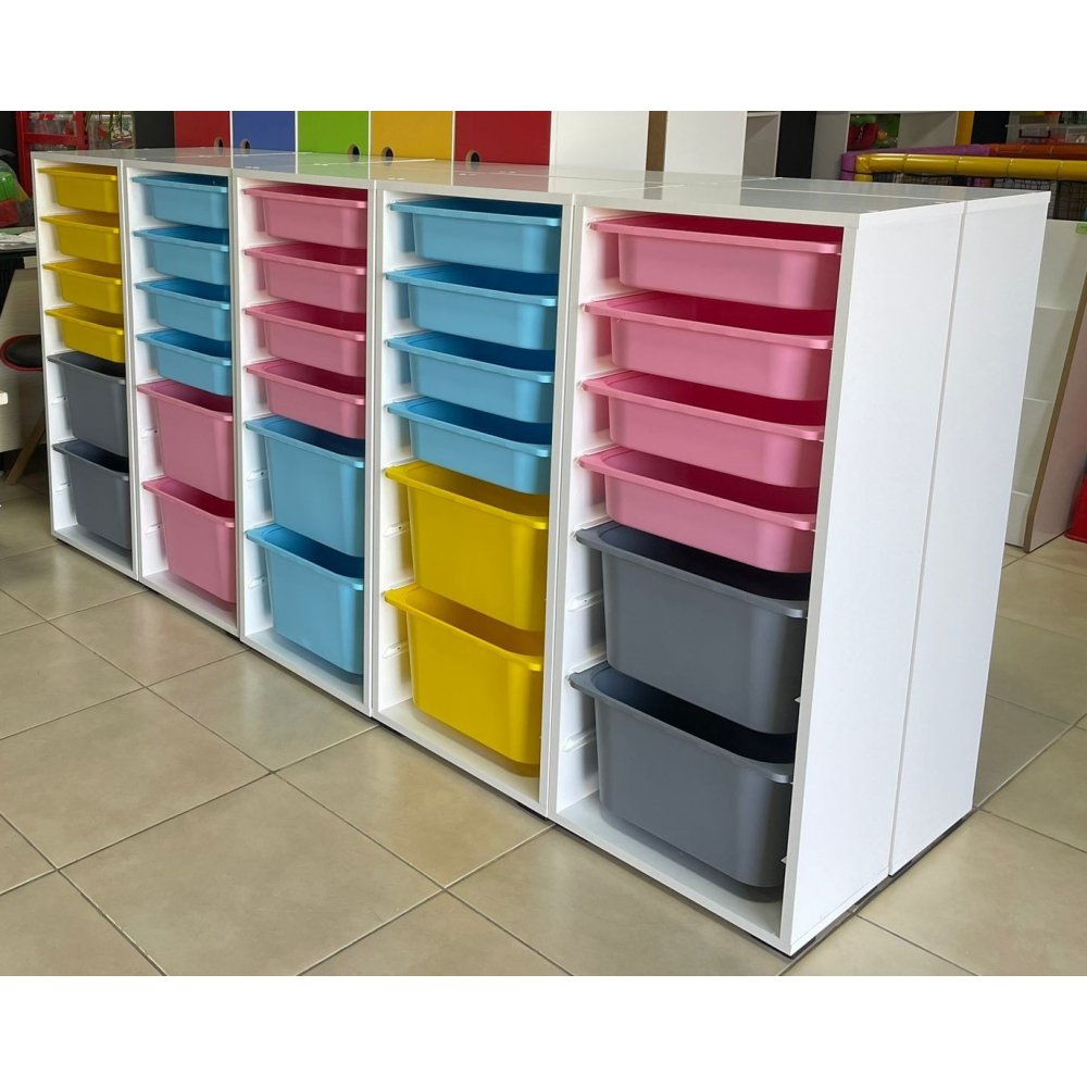 6 PLASTİK ÇEKMECELİ DOLAP (2 BÜYÜK-4 KÜÇÜK)